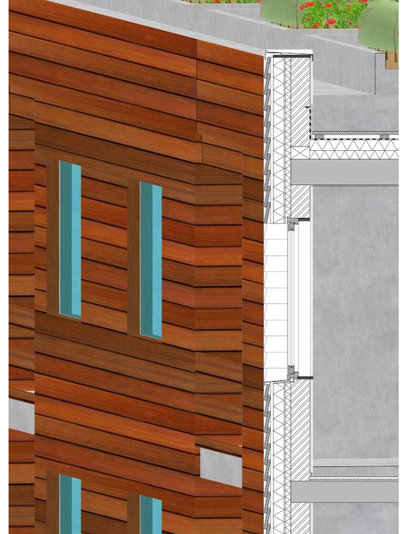 Fig 4: 
New building envelope section